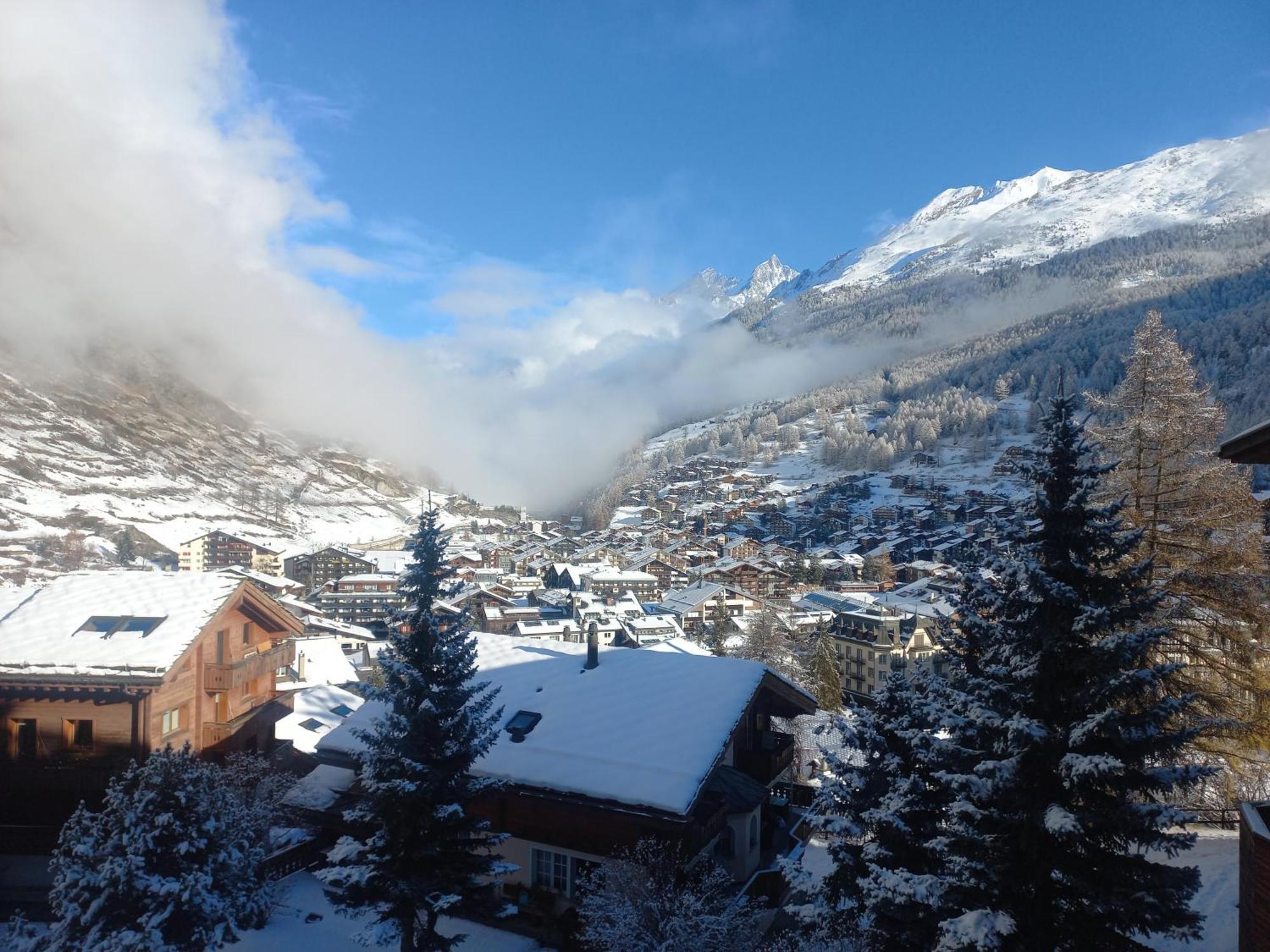 Studio Direkt Im Zentrum, Tolle Terrasse, Aussicht Zermatt Exteriér fotografie